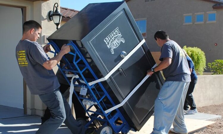 Always have enough help to move a gun safe